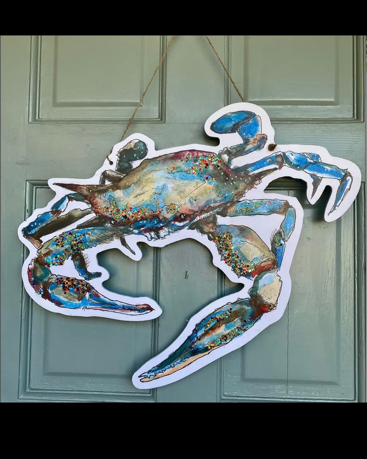 Blue Crab Door Hanger