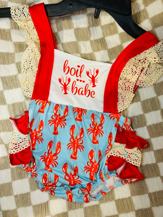 Crawfish Lace Romper