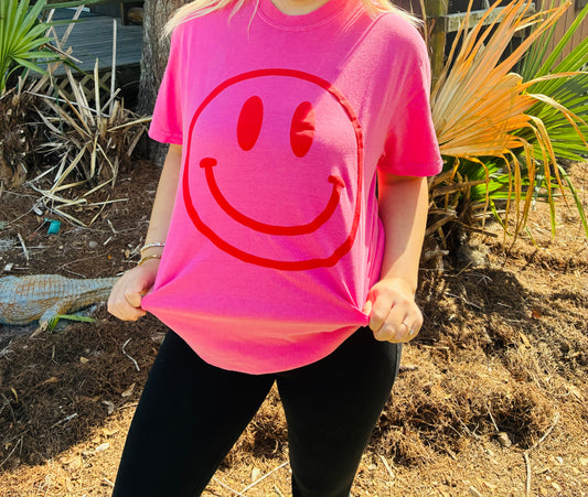 Happy Face Puff Design Tshirt