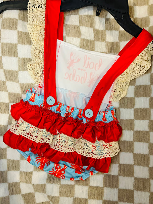 Crawfish Lace Romper
